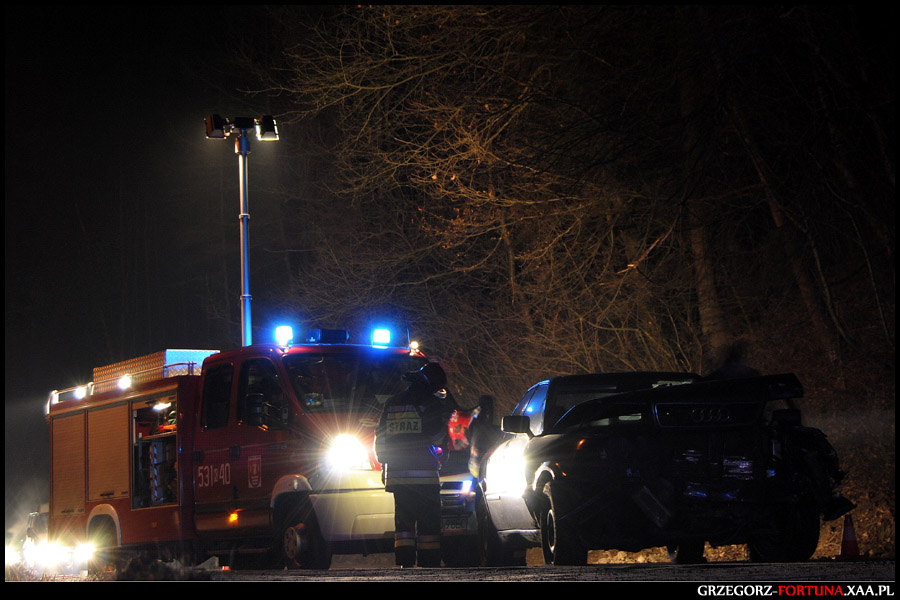 21-02-2014 – Wypadek drogowy - Zembrzyce