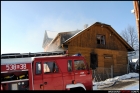 28-01-2012 - Pożar szwalni w Bieńkówce
